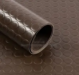 Brown Rubber Coin Carpet