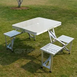 Foldable Aluminum Camping Table and Chairs