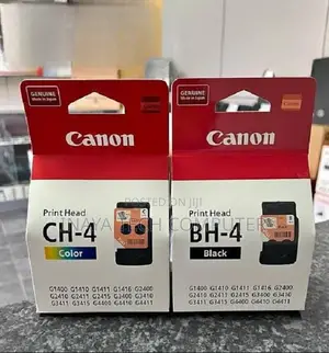 Canon Pixma Bh-4 (Black) Ch-4 (Color) Printhead
