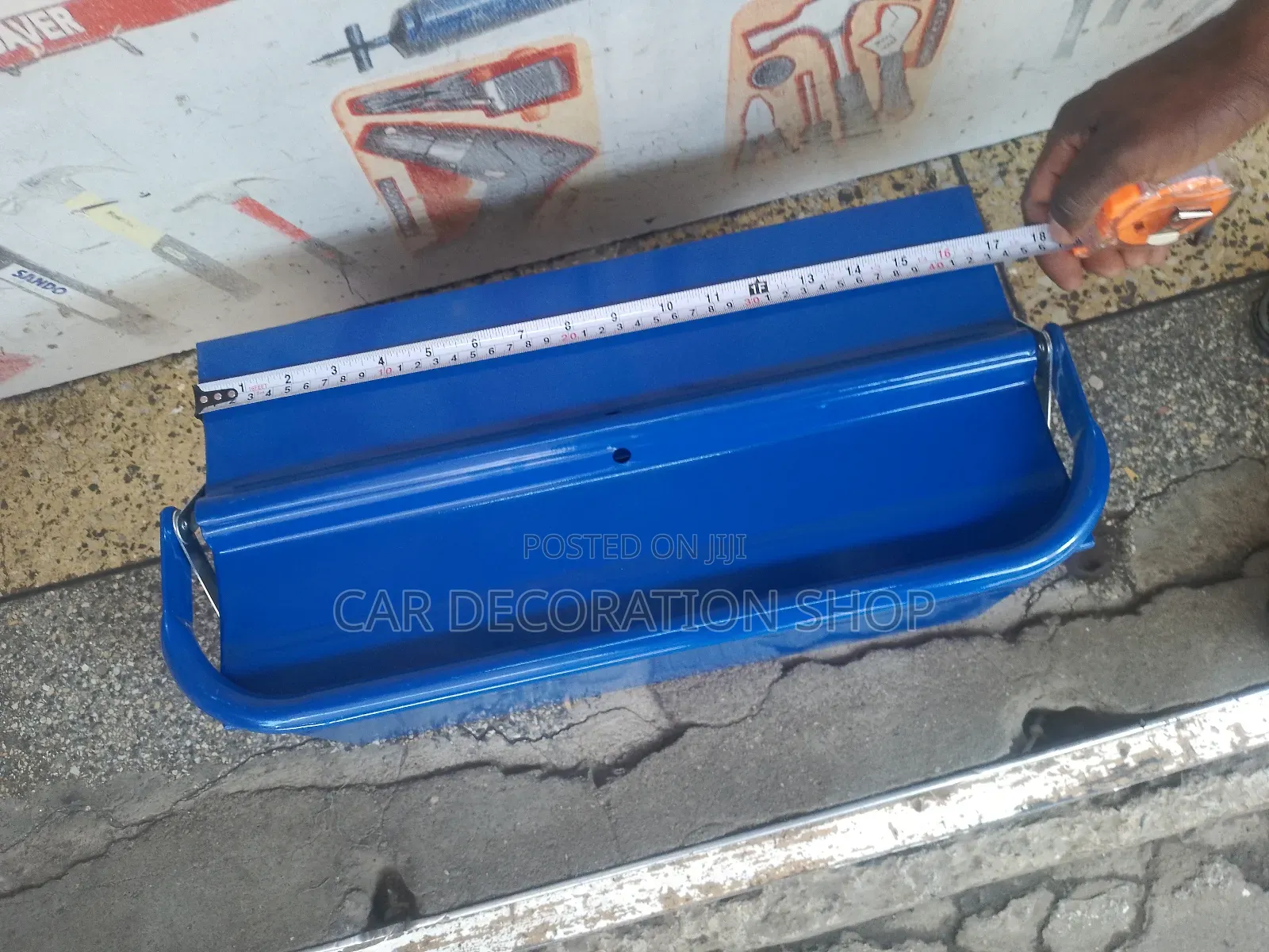 Empty Blue Tool Box