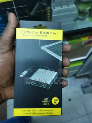 4 in 1 2 in 1 Type C to Dual Hdmi-Compatible Extend Splitter