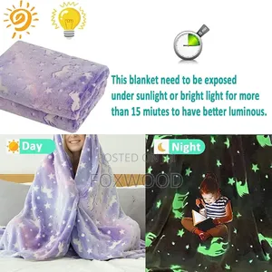 Magic Glow in the Dark Fleece Blanket for Kids