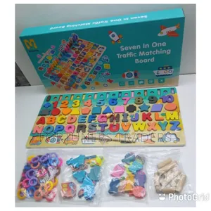 7 in 1 Montessori Educational Math Counting Numbers Board.