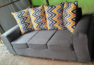 Flowered Grey Three Seater Sofa Set on Sale