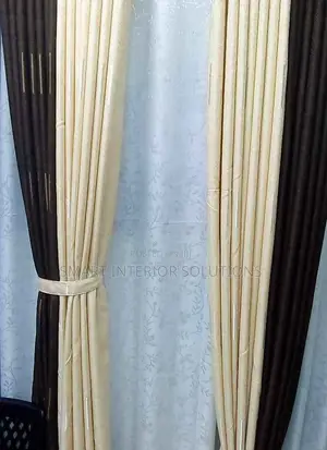 Brown and Beige Curtains