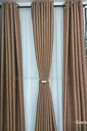 Brown Linen Curtains