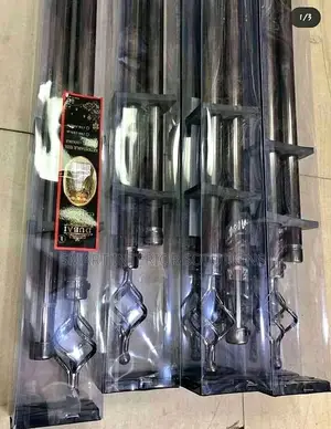 Black 2 Meter Double Curtain Rod