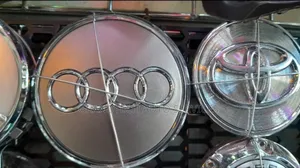 Silver Audi Wheel Caps