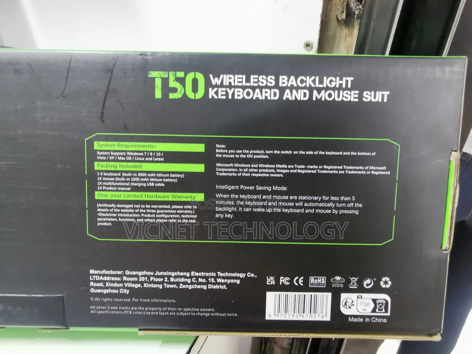 RGB Bluetooth Keyboard and Mouse for Gaming