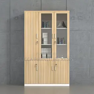 Cabinets: Office Console Cabinet 3-Door Wooden