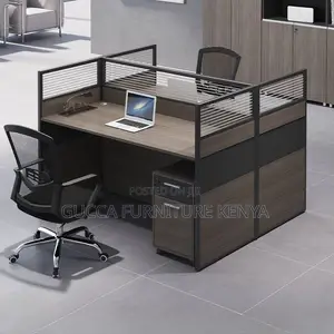 Workstations: Square 2-Seater Office Furniture Set