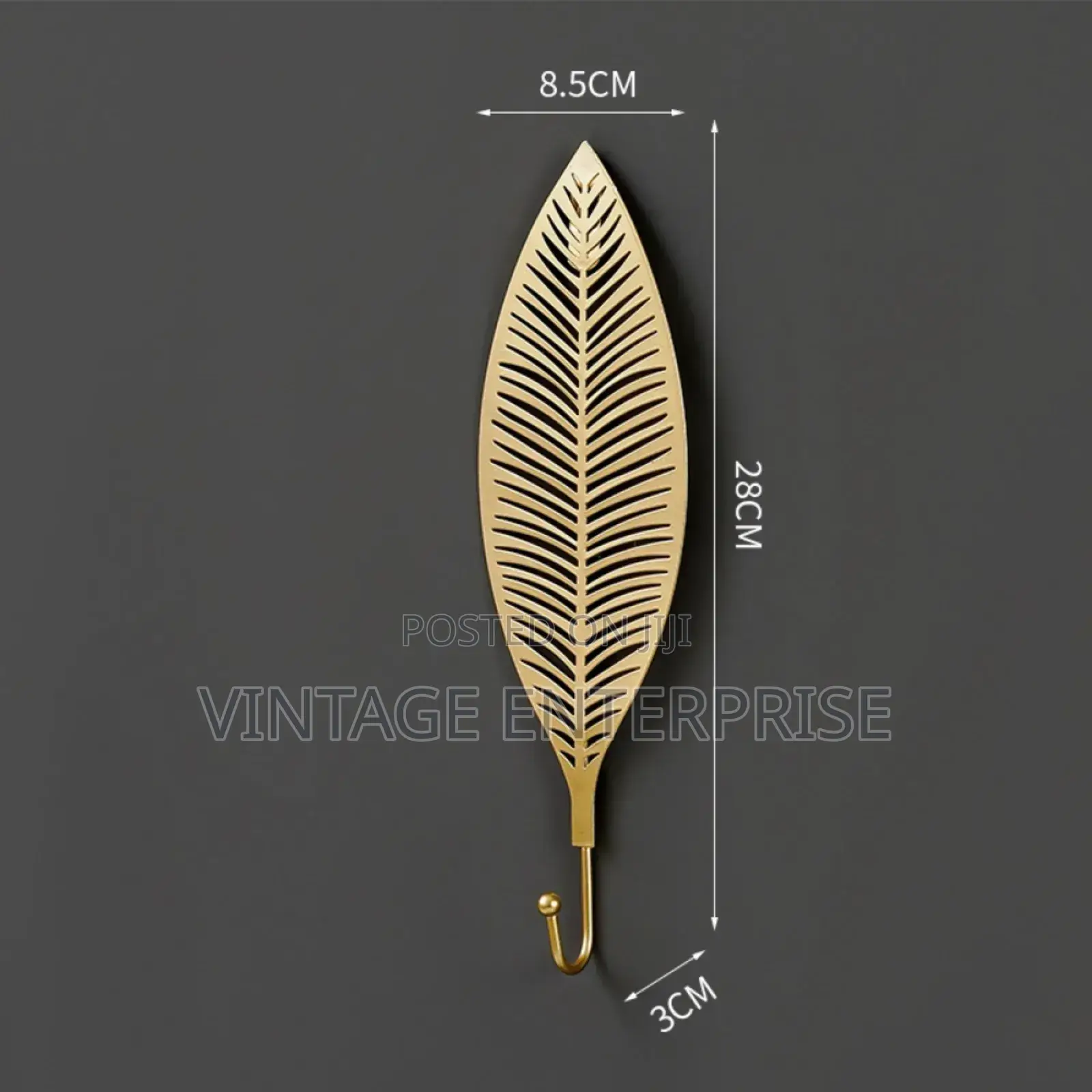 Wrought Iron Leaf Shape Multipurpose Hooks
