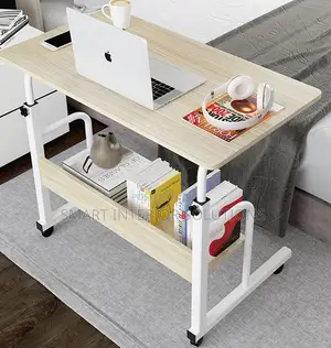White Adjustable Laptop Desk