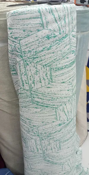 White and Turquoise Curtain