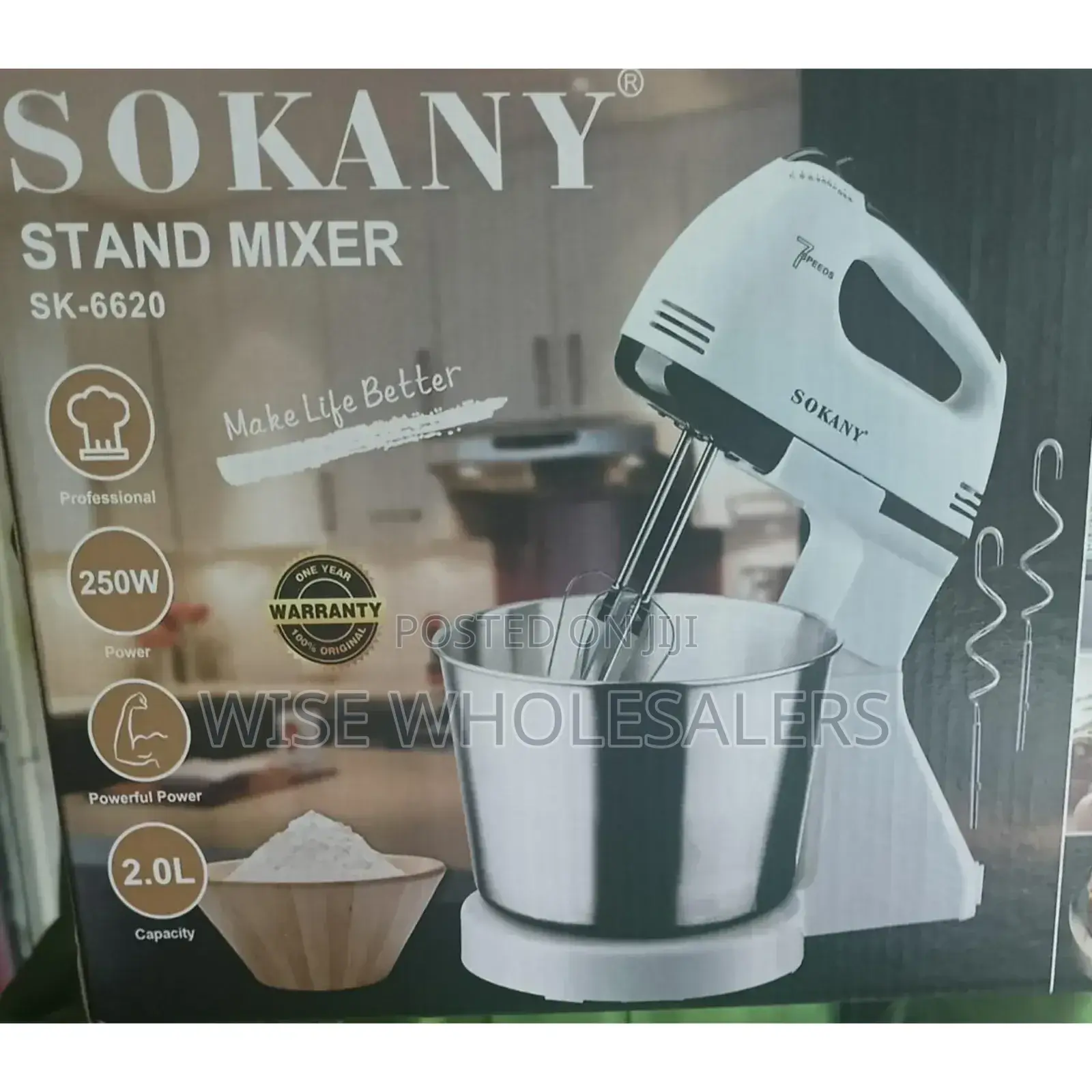 Sokany Stand Mixer With Bowl 2litres