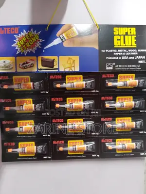 Alteco Super Glue for Plastic Wood 12 Pieces