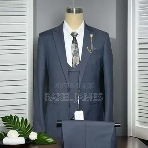 Grey Suit With Half Coat