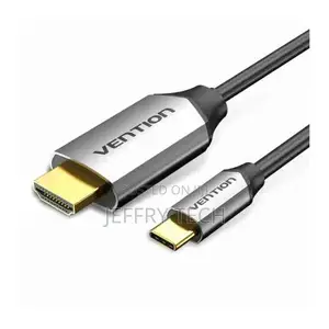 Vention Usb-C to Hdmi Cable 2m Black Aluminum Alloy Type