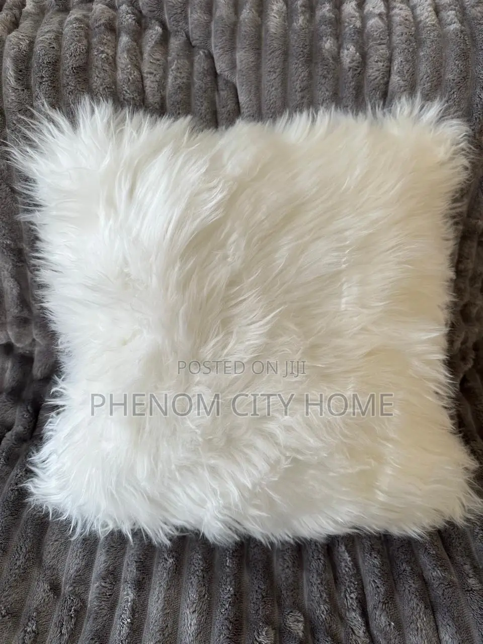 White Fur Throwpillow Covers Available