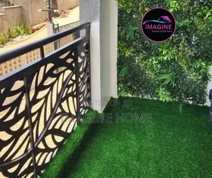 Wall Hedges With Grass Carpet Balcony Decoration