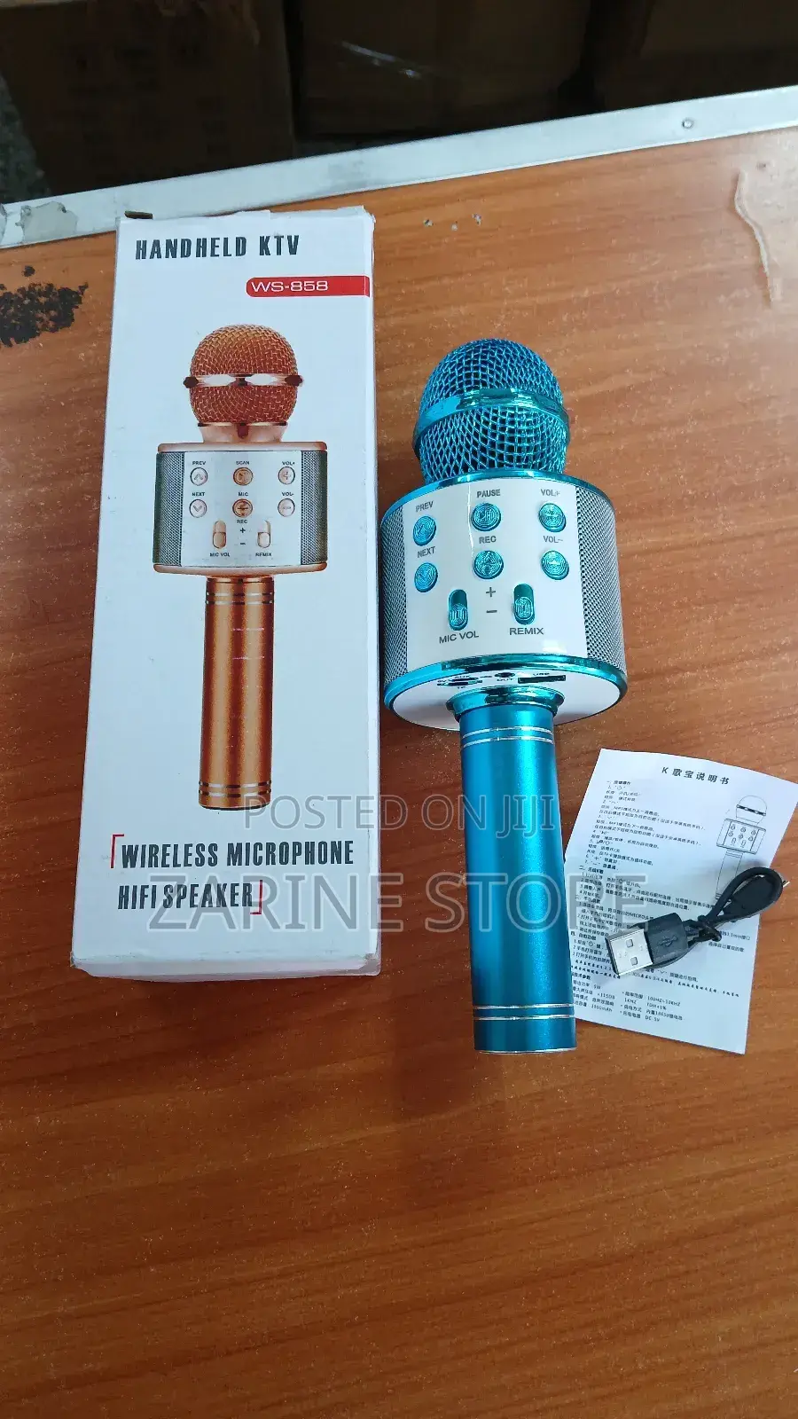 Portable Microphone With Bluetooth Wireless Microphone