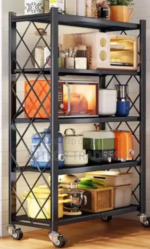 5tier Foldable Kitchen Storage Rack