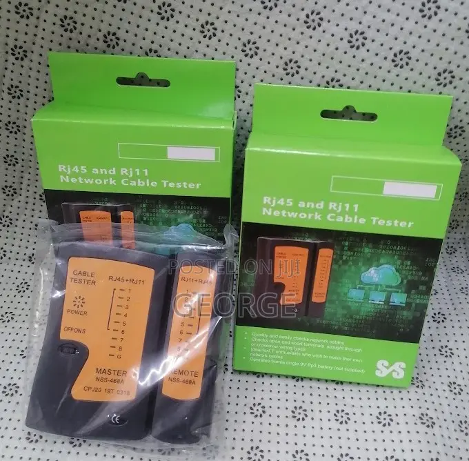 Compact 
 Network Cable Tester for Rj45 and Rj11