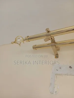 1m Double Gold Curtain Rods Curtain Rods Double
