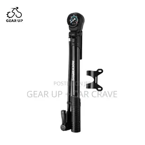 Rockbros Portable 120 Psi Pump With Gauge and Attachment