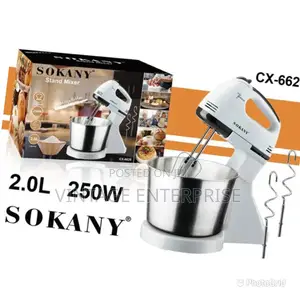 Sokany Hand Mixer With a Bowl.