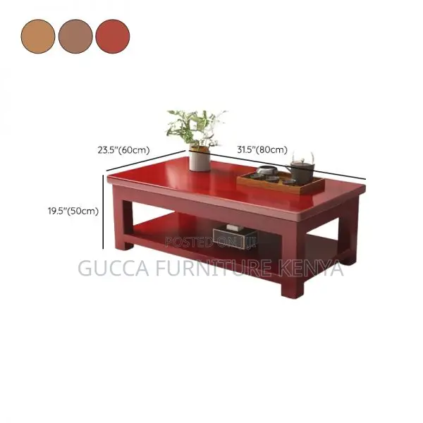 Coffee Tables: Office Rectangular Lumber Side Coffee Table