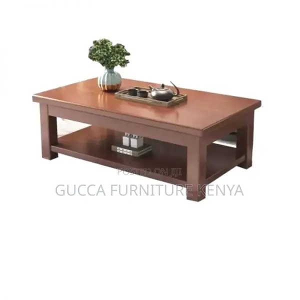 Coffee Tables: Office Rectangular Lumber Side Coffee Table