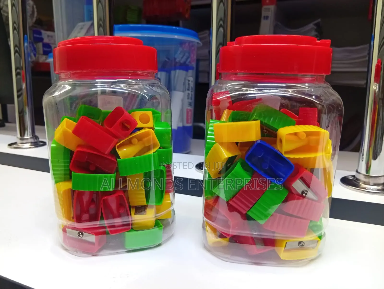 Plastic Sharpeners- Tin of 72 Pieces