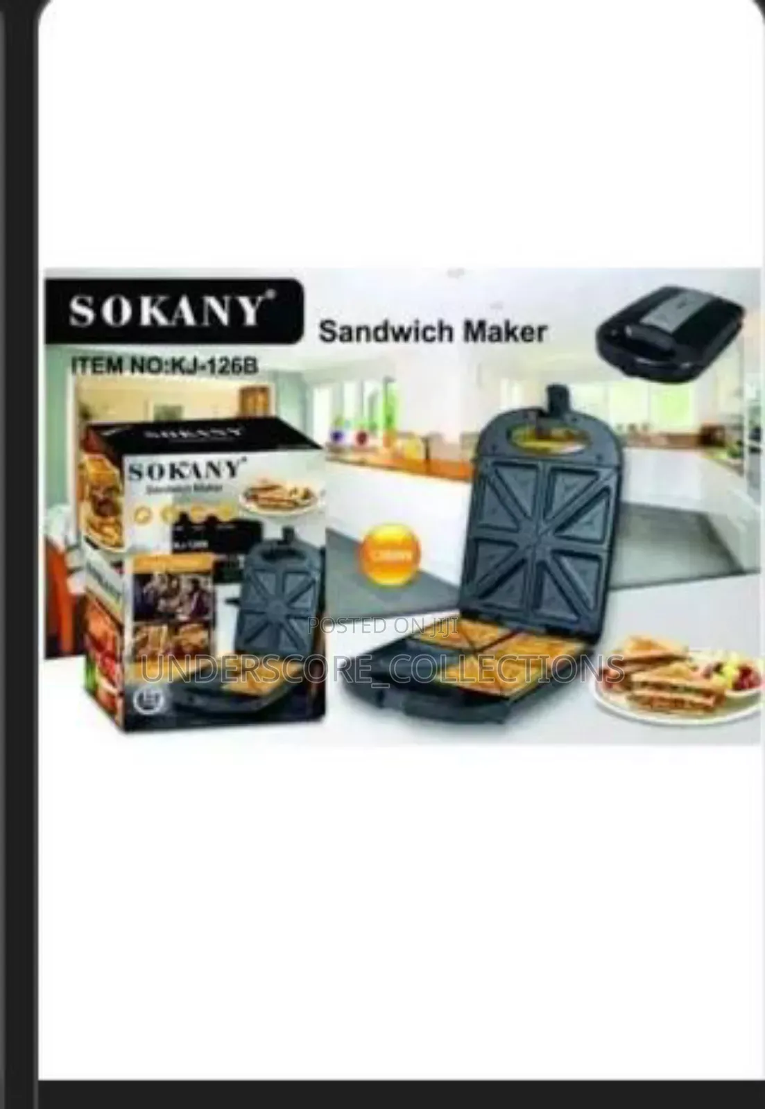 Sokany Single Sandwich Maker 4 Slice