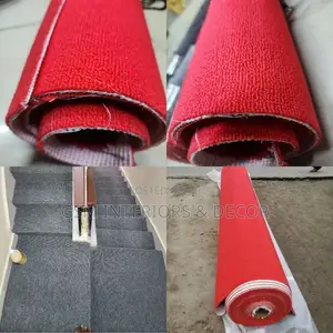 Wall to Wall Office Carpets Grey and Red Silver