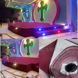 Maroon Dark Wall to Wall Carpets Church Carpets