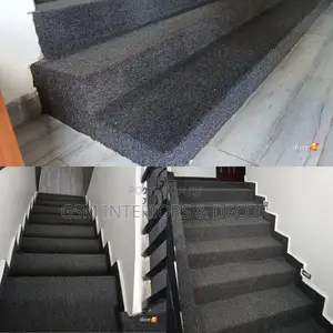 Dark Grey Wall to Wall Carpets and Stairs Carpets