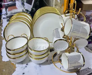 24pcs Dinner Set Gold Line