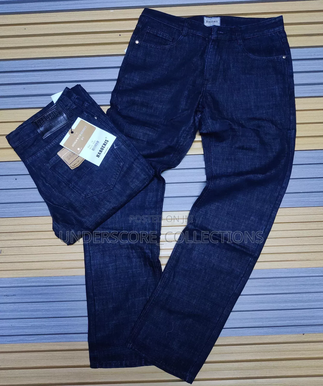 Executive Dark Blue Plus Size Men Jeans