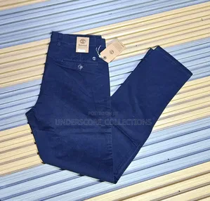 Dark Blue Plus Size Men's Khaki