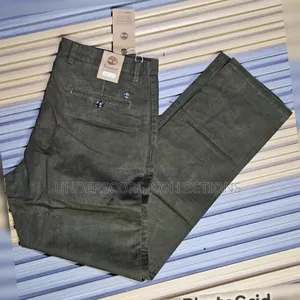 Jungle Green Plus Size Men's Khaki Pants