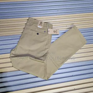 Beige Plus Size Men's Khaki Pants