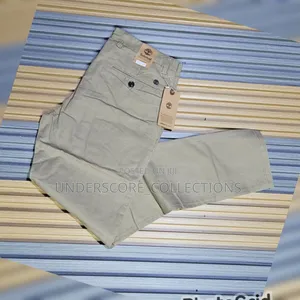 Gray Plus Size Men's Khaki Pants