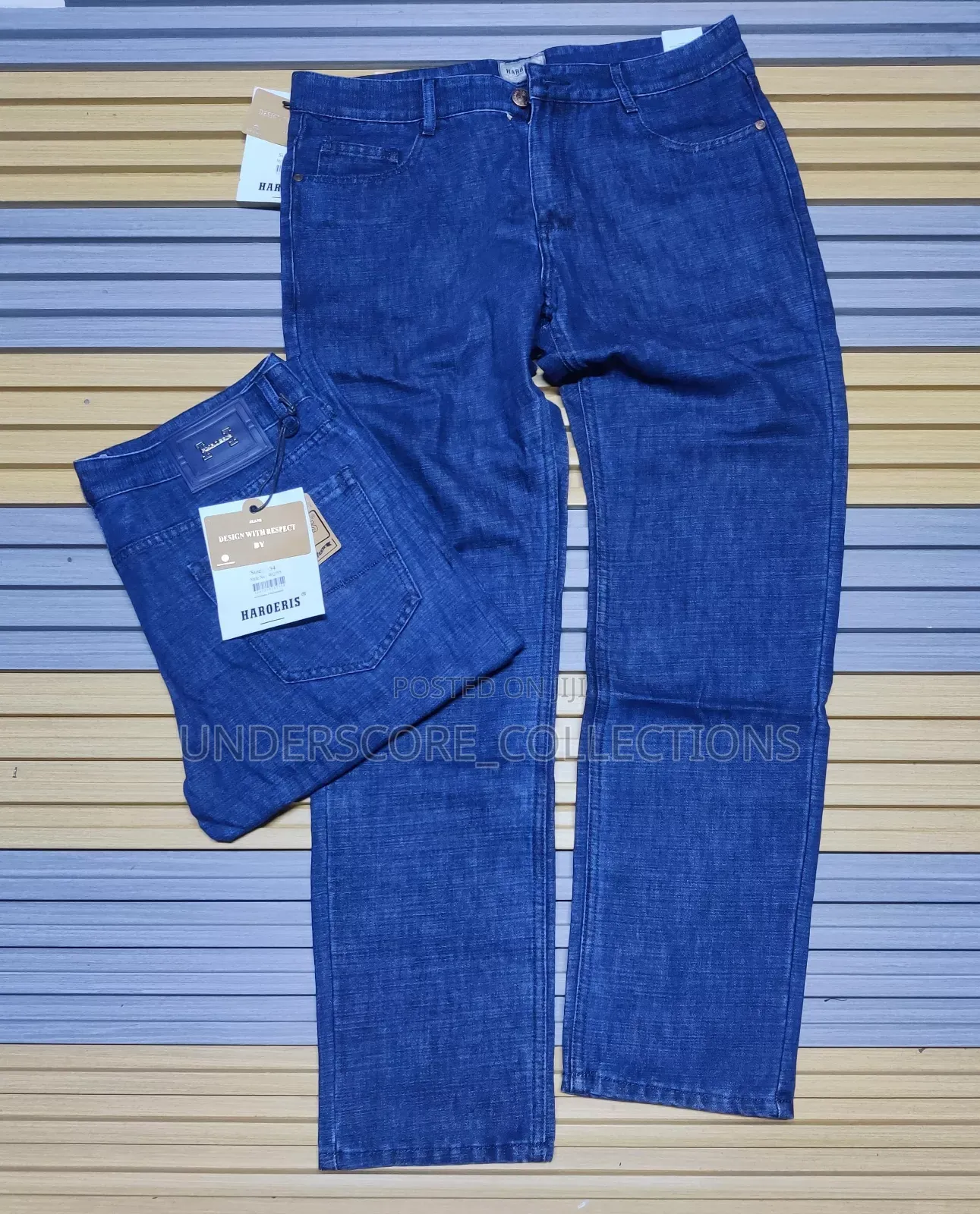 Light Blue Plus Size Men's Jeans