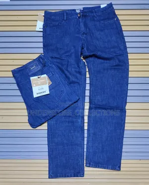 Light Blue Plus Size Men's Jeans