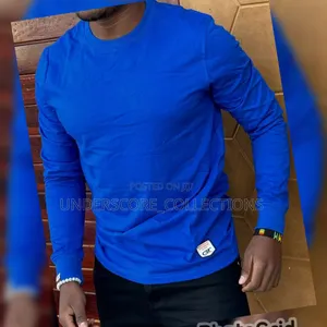 Royal Blue Long Sleeved Men's T-Shirts