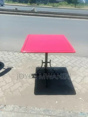 Restaurant Marble Square Table, Red 