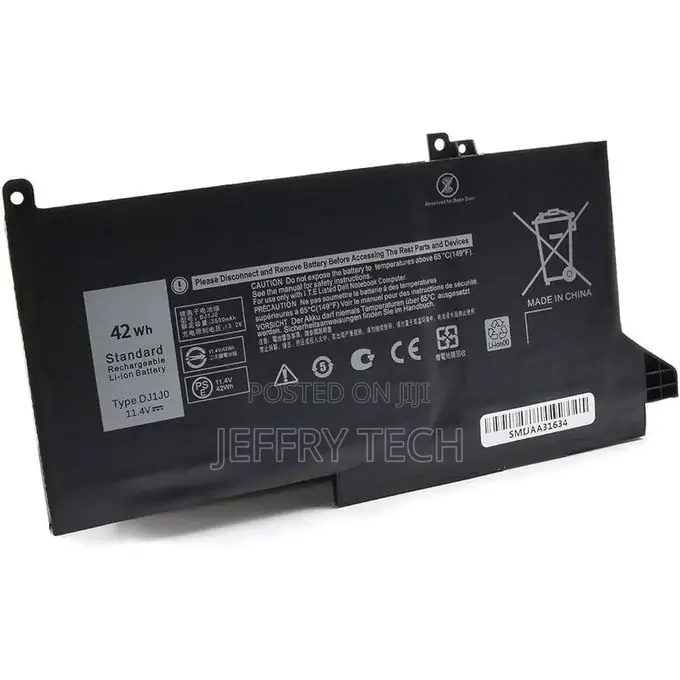 Dell Dj1j0 42wh 3-Cell Laptop Battery Replacement for Latitu