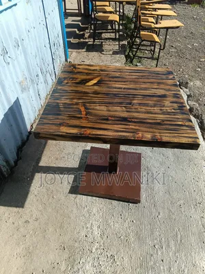 Restaurant Wooden Square Table With Rustic Finish 