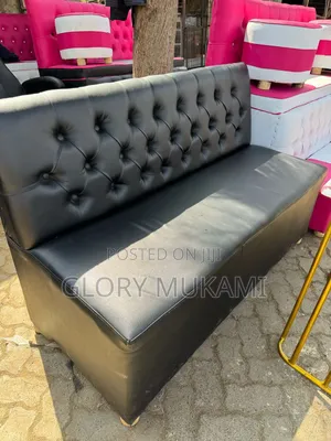 Restaurants And Bar 4 Seater Black Couch